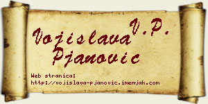Vojislava Pjanović vizit kartica